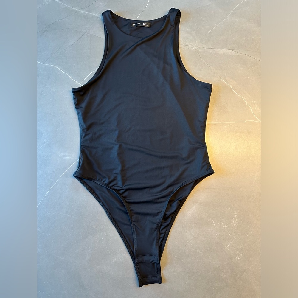 SHEIN bodysuit, black, size M